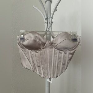 Zara Corset Strapless Top